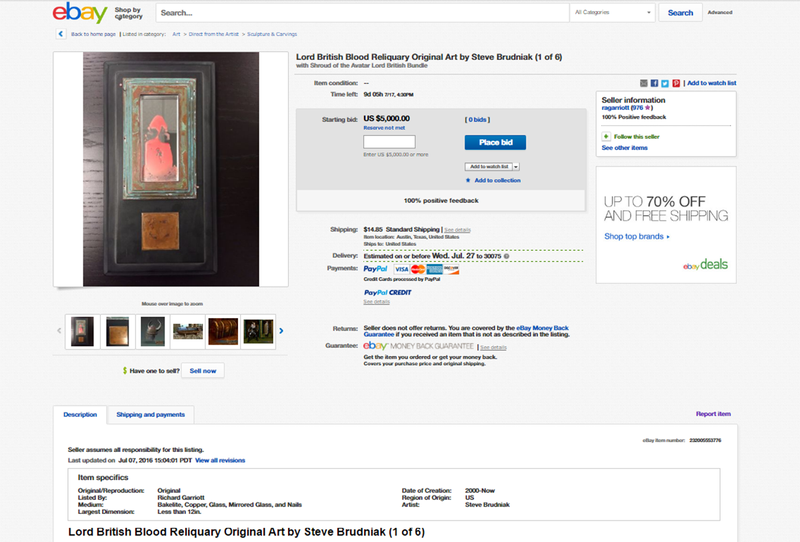 Illustration for article titled Richard Garriott's Blood Pulled From Ebay, Probably Because It Was Blood